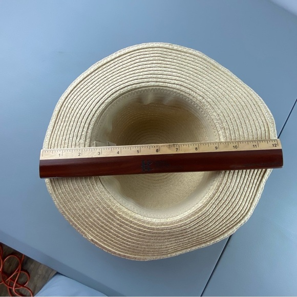 Straw sun hat with colorful bow - Picture 7 of 7